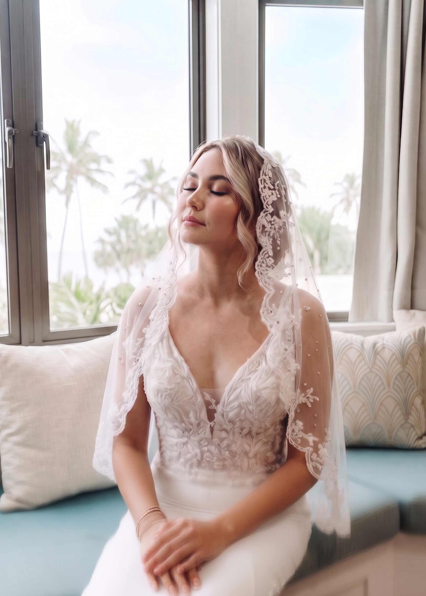 The bride and groom, finished look