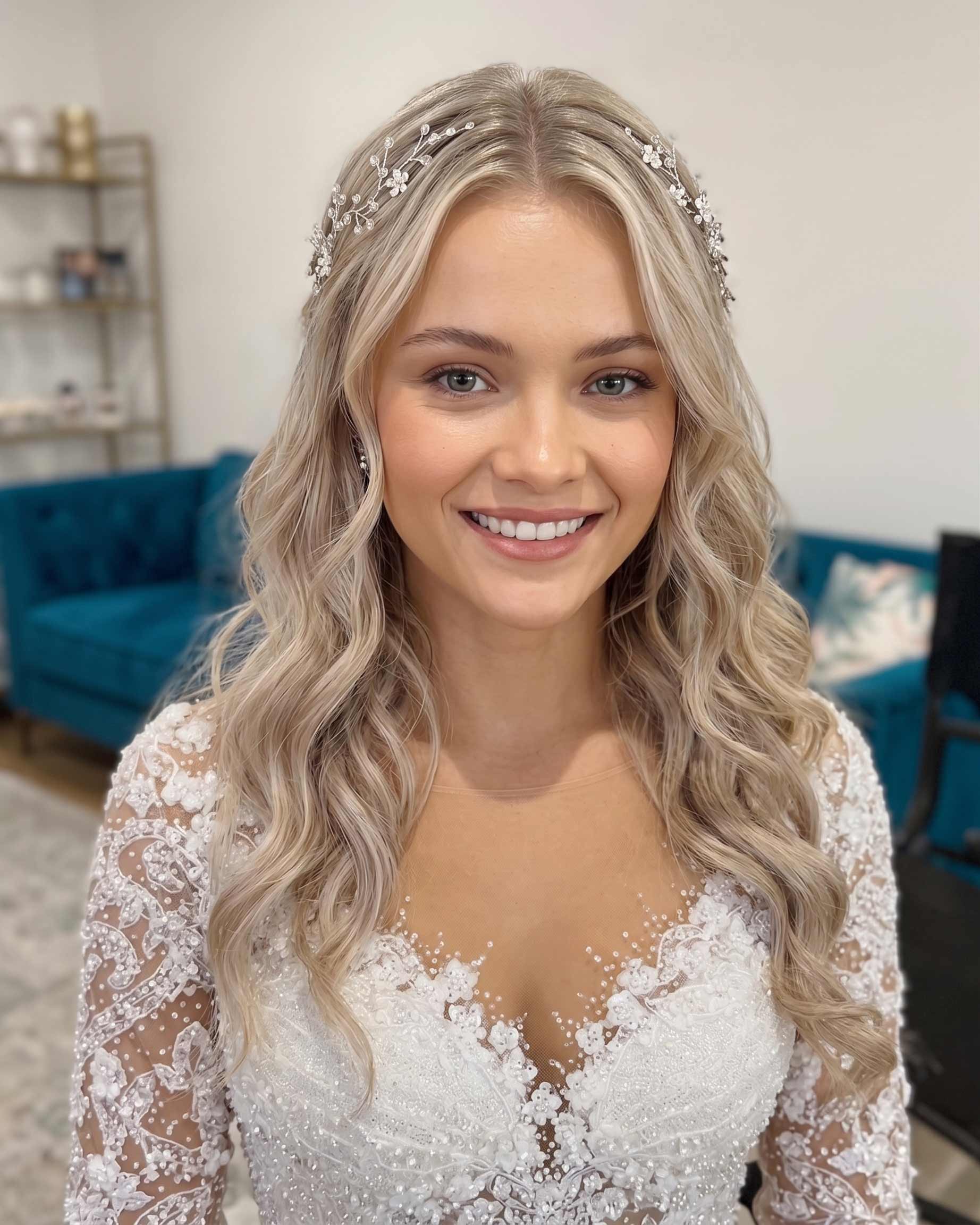 Bride at golden hour